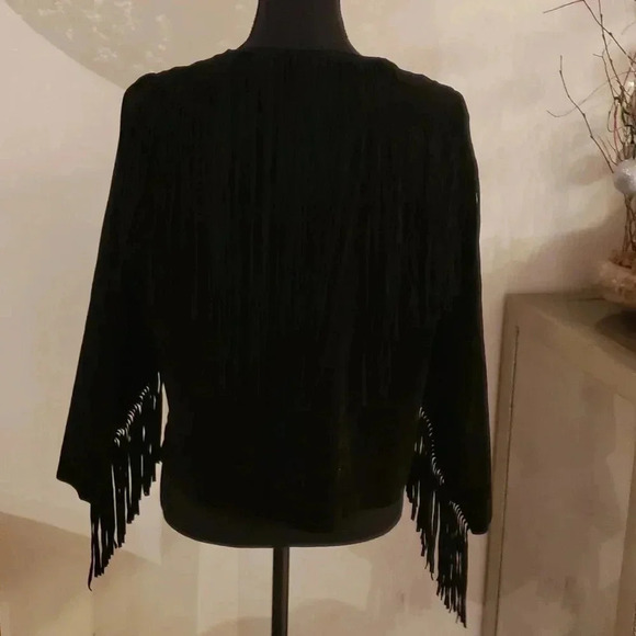 Willow clay 100% real suede jacket with tassels size L NWOT - Picture 6 of 12